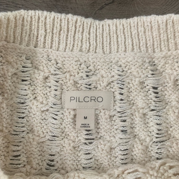 Anthropologie Pilcro Longline Stitch Sweater - Size M - Neutral - NWOT - Picture 9 of 10